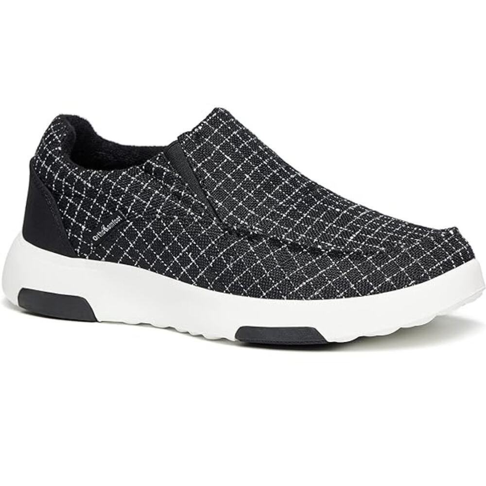 OrthoComfoot Women Slip Ons w/ Arch Support Plantar Fasciitis Orthopedic Shoes - Picture 5 of 9